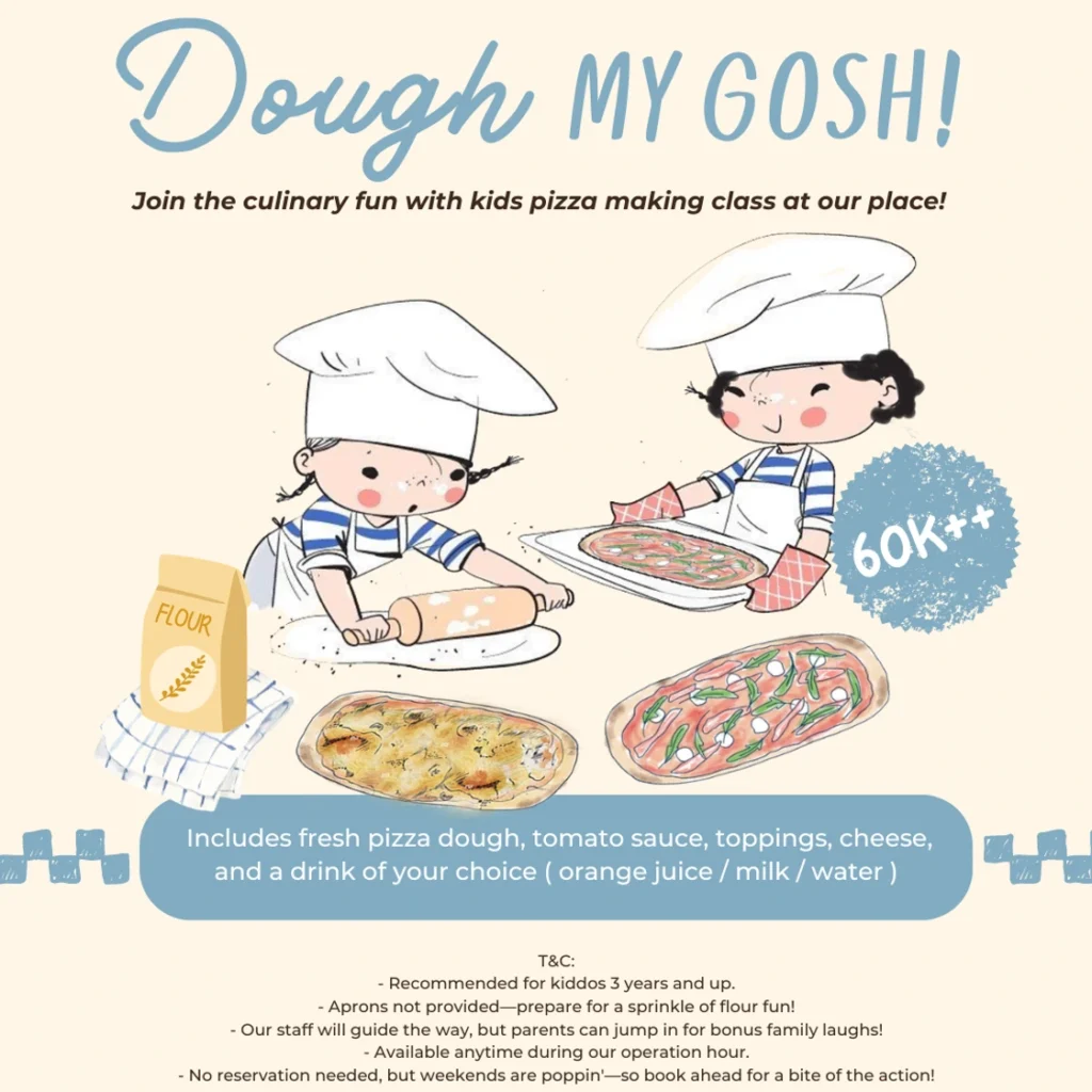 Make Your Own Pizza at Convivium Jakarta Kids Menu