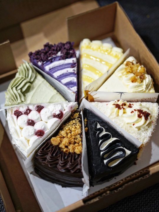 Keg cake slices box